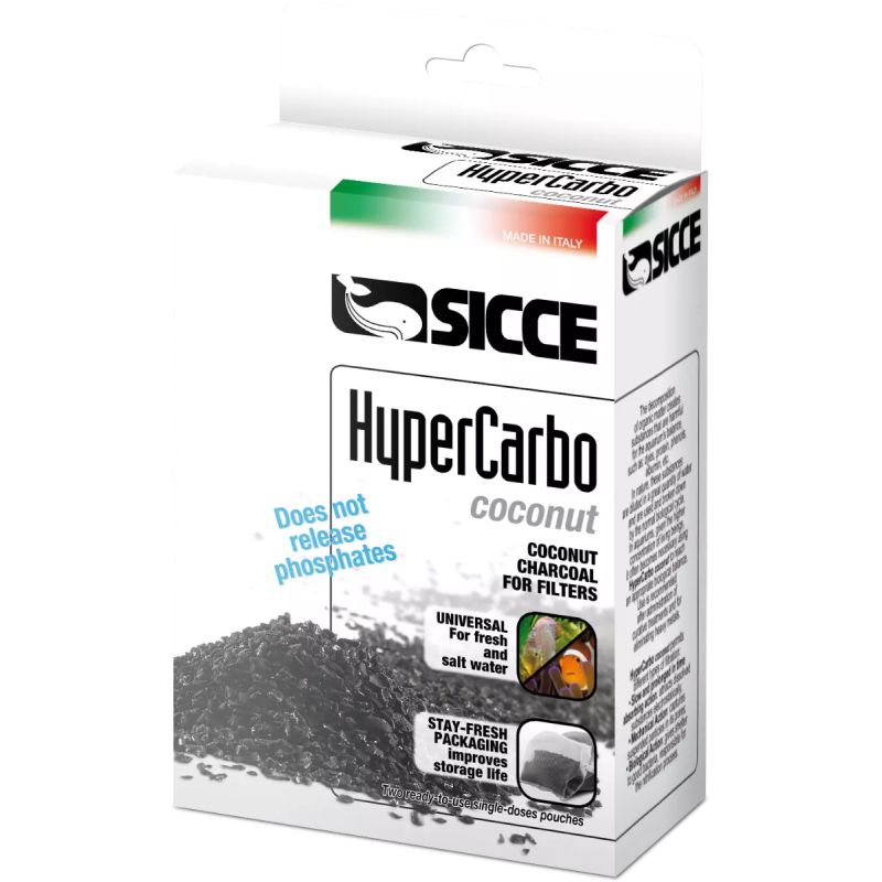 Sicce HyperCarbo Coco Charbon 2x150gr Sicce HyperCarbo Coco Charbon 2x150gr