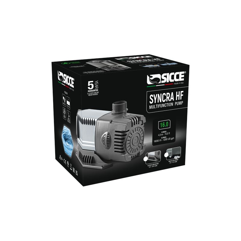 Sicce Pompe Syncra HF 16.0 16000l/h 175W Sicce Pompe Syncra HF 16.0 16000l/h 175W