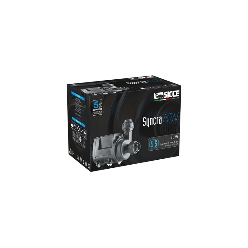 Sicce Pompe Syncra ADV 5.5 5500l/h 40W Sicce Pompe Syncra ADV 5.5 5500l/h 40W