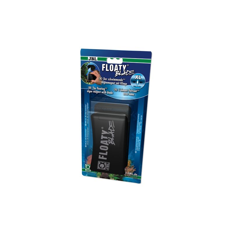 JBL Floaty Blade XL pour du verre de 25mm aimant nettoyeur de vitres flottant avec lame pour vitres d'aquariums épaisses