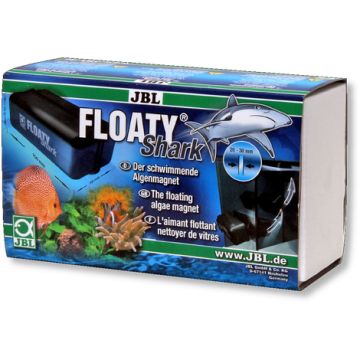 JBL Floaty Shark pour aquariums jusqu'à max. 20-30 mm d'épaisseur.