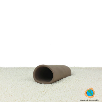 Ceramic Nature Grotte d 'élevage ronde Small marron 9,5x4x3cm