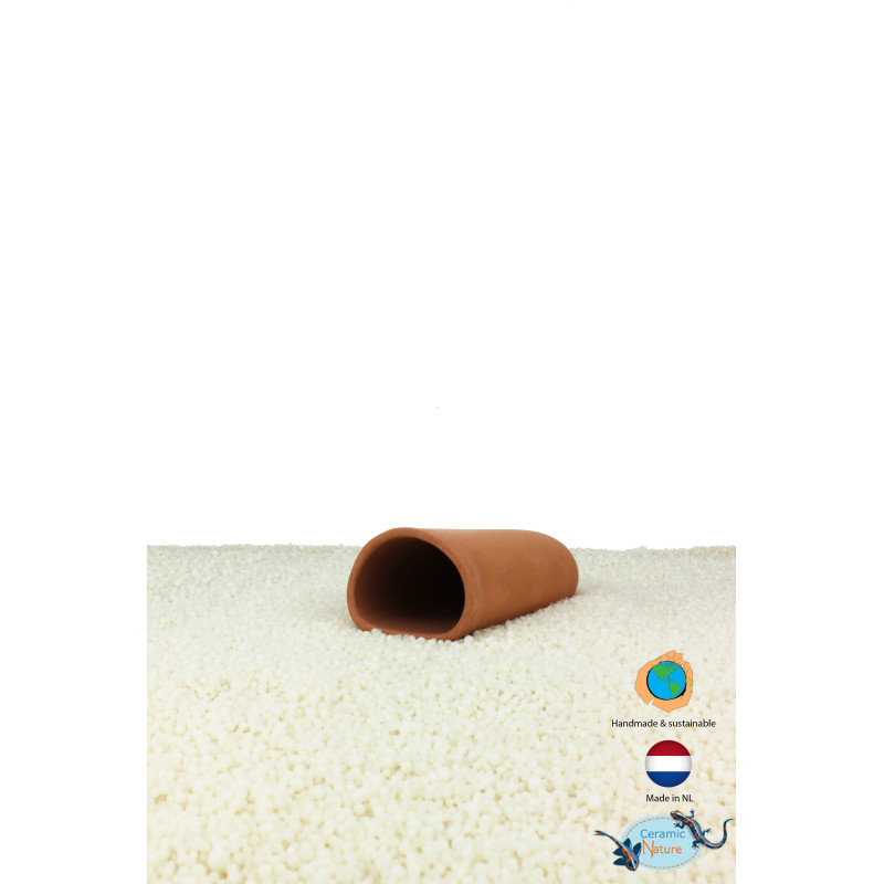 Ceramic Nature Grotte d 'élevage ronde Small rouge 9,5x4x3cm