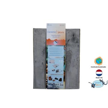 Ceramic nature slimline rock colorado brown 50x65 cm