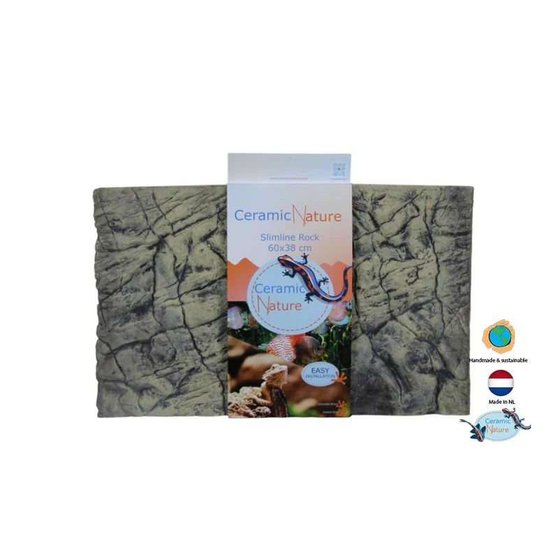 Ceramic nature slimline rock colorado brown 60x38 cm