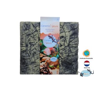 Ceramic nature slimline rock colorado brown 60x55 cm