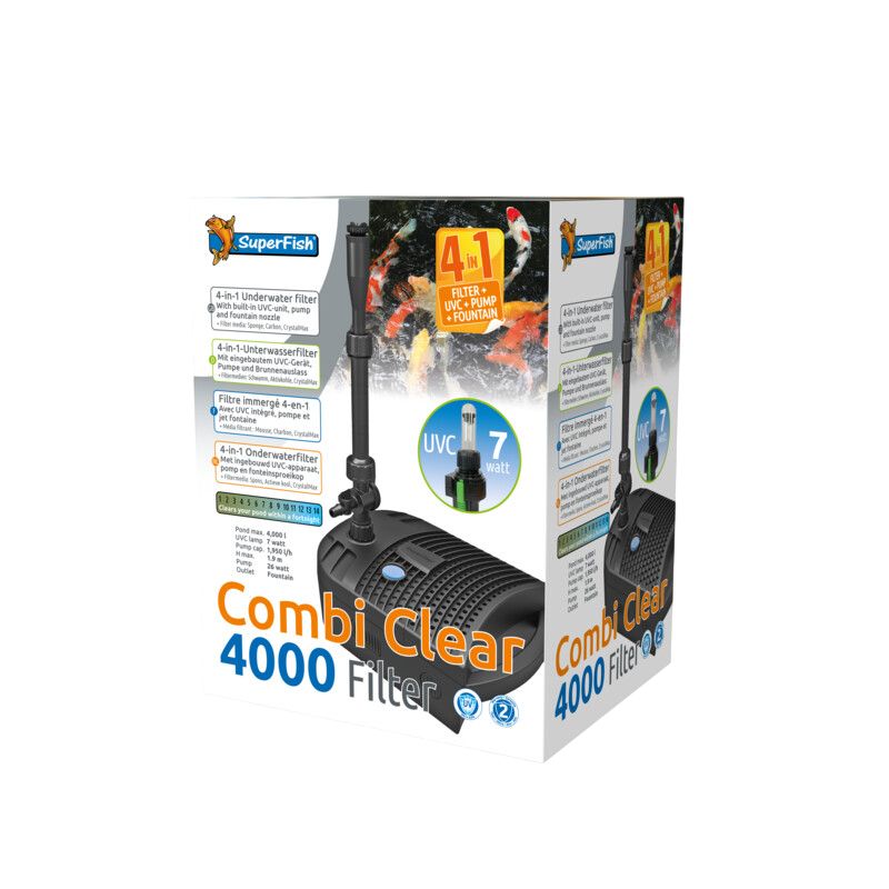 Superfish filtre Combi Clear 4000 pour bassin de 4.000 litres