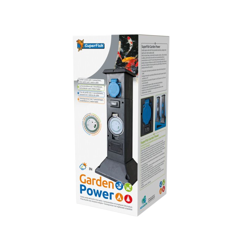 Superfish GardenPower rallonge 3 prises avec timer