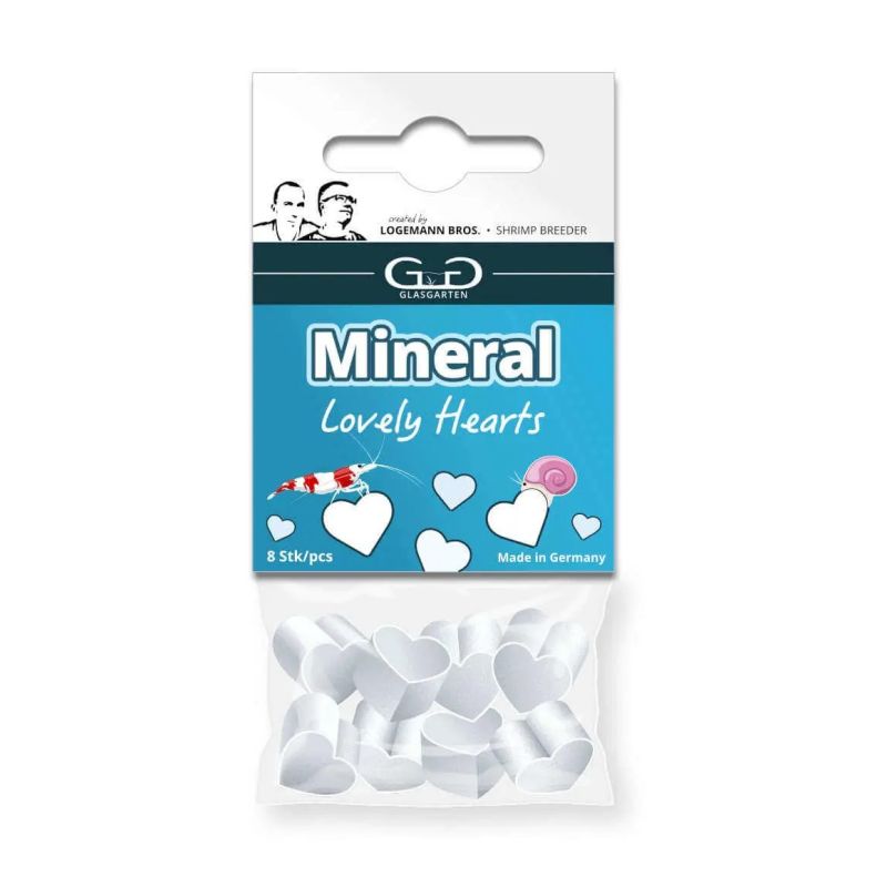 GlasGarten Mineral Hearts 8pcs