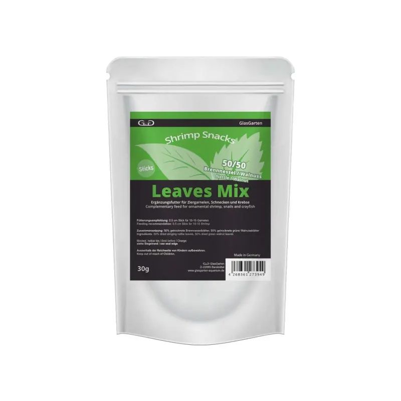 GlasGarten – Shrimp Snacks Leaves Mix 30g
