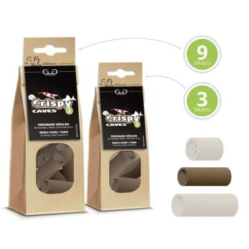 GlasGarten Crispy Caves - Edible tubes/caves S 3pcs
