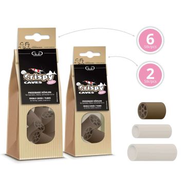 GlasGarten Crispy Caves - Edible tubes/caves Baby 6pcs