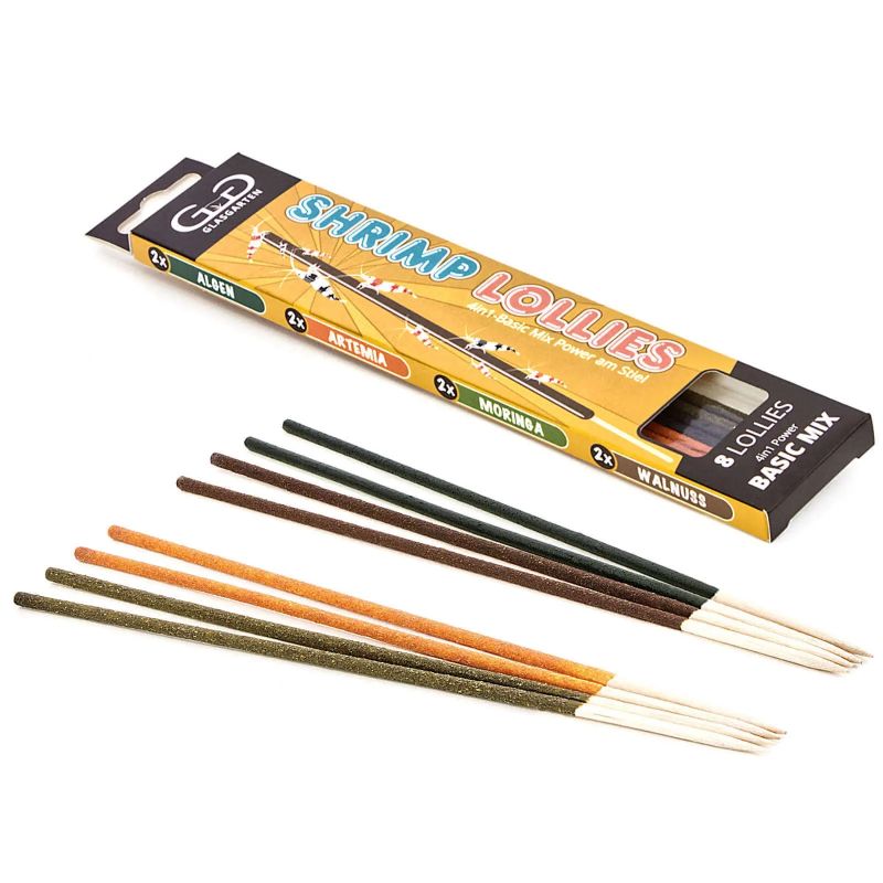 GlasGarten Shrimp Lollies – 4in1 Basic Mix 8pcs