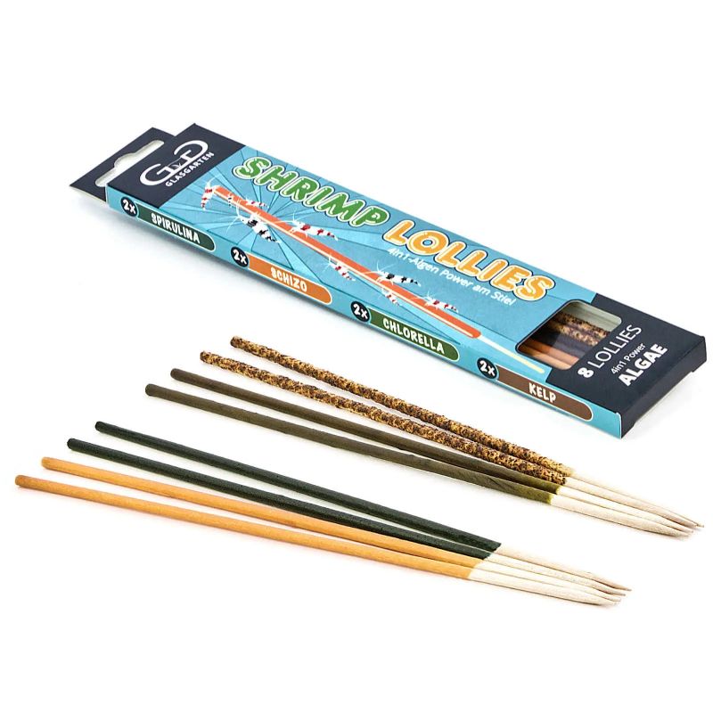 GlasGarten Shrimp Lollies – 4in1 Algae Power 8pcs