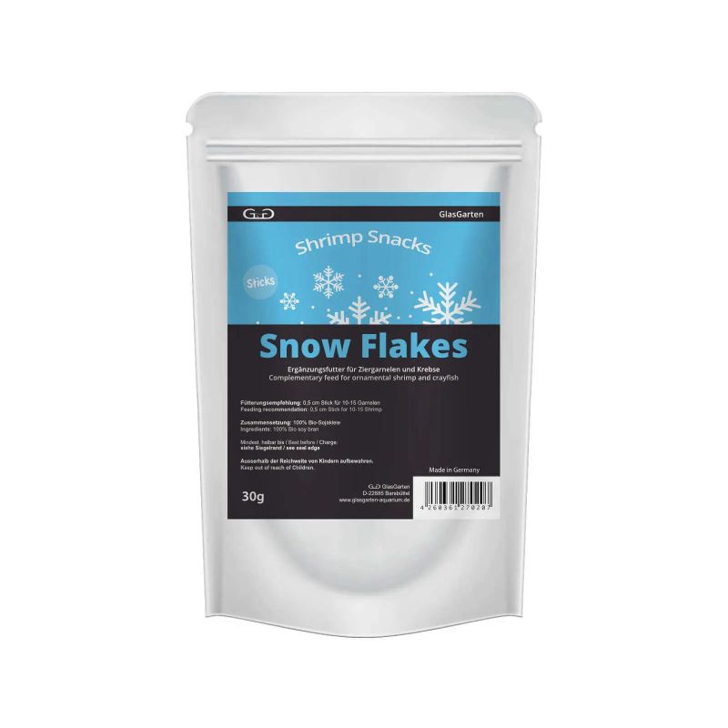 GlasGarten Shrimp Snacks Snow Flakes 30g