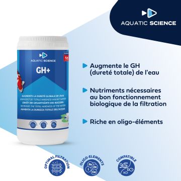 Aquatic Science NEO GH+ 15kg (1 Kg augmente 40 m³ de 1 à 2°)