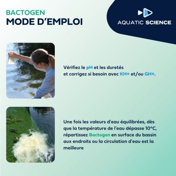 Aquatic Science Bactogen 40000 traite 1kg pour 40m³ ( 5 traitements)