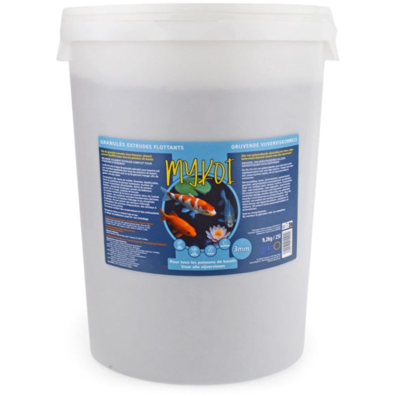 My Koi Azur 3mm Mix 2 granules seau 25L-10kg