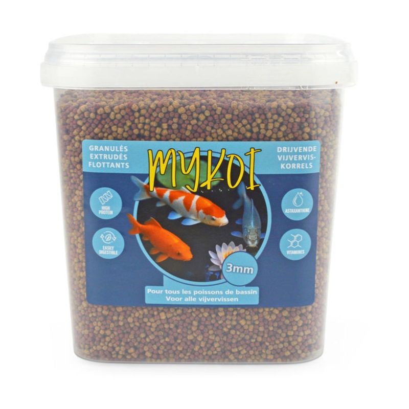 My Koi Azur 3mm Mix 2 granules seau 5L
