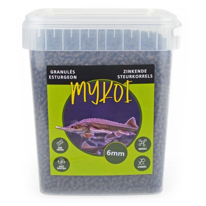 My Koi Noir 6mm granules Esturgeon seau 10L