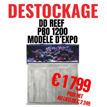 copy of  DESTOCKAGE - Aquarium récifal alu noir 90x60x55 - 300L - Modèle d'expo