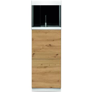 Oase aquarium HighLine Optiwhite 125 chêne (aquarium & meuble) + bon d'achats 10% plantes et poissons