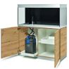 Oase aquarium HighLine Optiwhite 300 chêne (aquarium & meuble) + bon d'achats 10% plantes et poissons