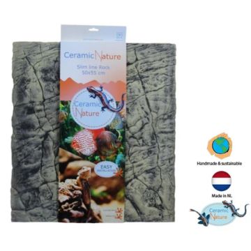 Ceramic Nature slimline rock oxford grey 50x55 cm