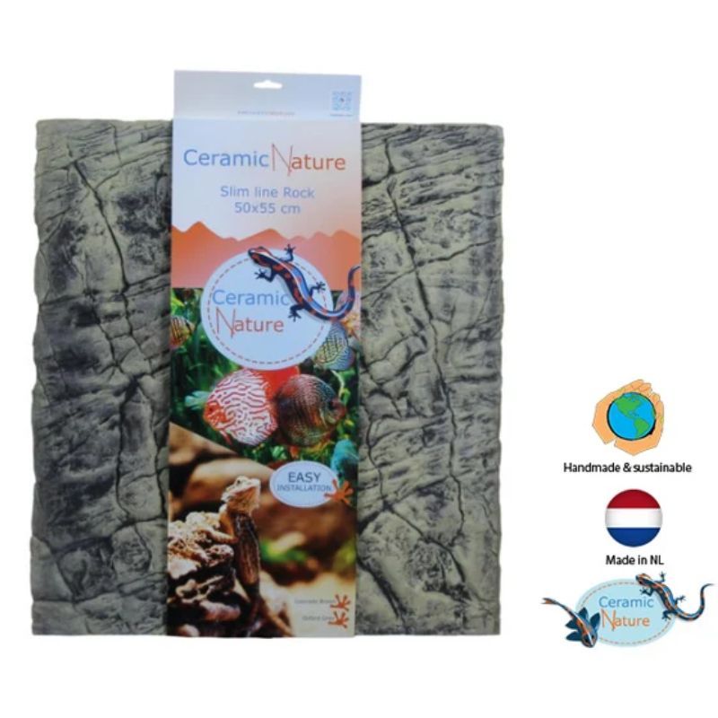 Ceramic Nature slimline rock oxford grey 50x55 cm
