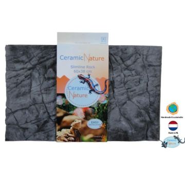 Ceramic Nature slimline rock oxford grey 60x38 cm