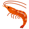 Crevettes et invert&eacute;br&eacute;s